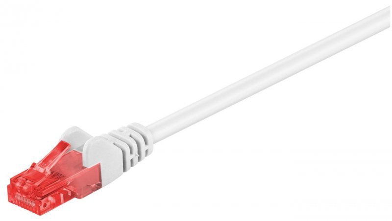 CAT 6Kabel łączący, U/UTP, biały - Długość kabla 1.5 m
