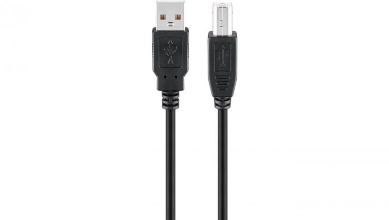 Kabel USB 2.0 Hi-Speed, Czarny - Długość kabla 3 m