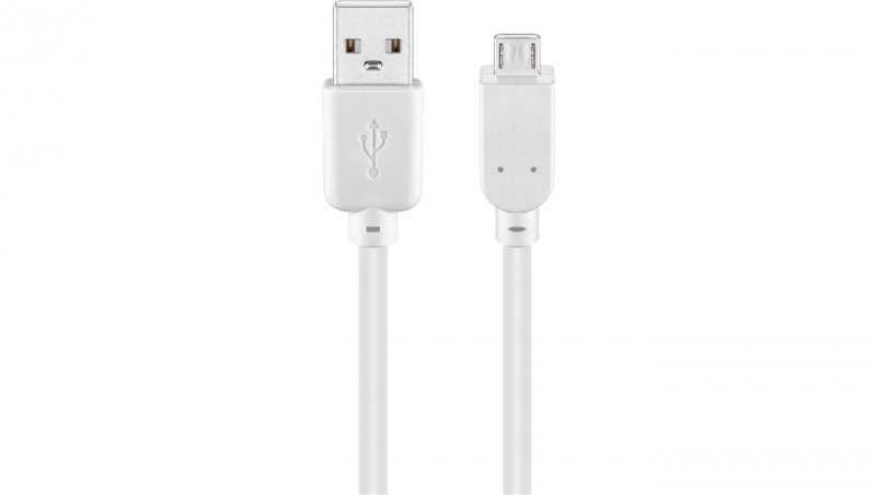 Kabel USB 2.0 Hi-Speed, Biały - Długość kabla 5 m