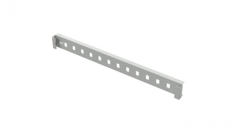 Patch panel pusty RACK 19 1U 12xSC simplex szary