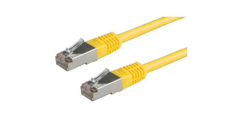 VALUE Kabel krosowy kat. 6 (klasa E) S/FTP (PiMF), żółty, 5 m