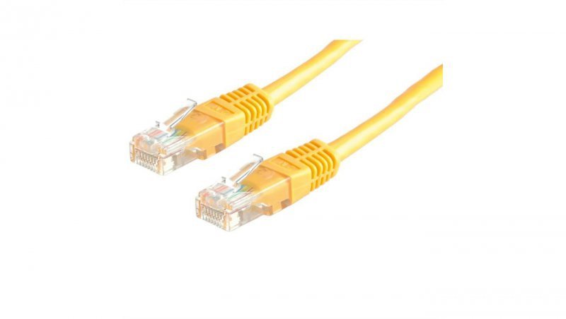 VALUE Kabel krosowy Cat.6 UTP (klasa E), żółty, 2 m
