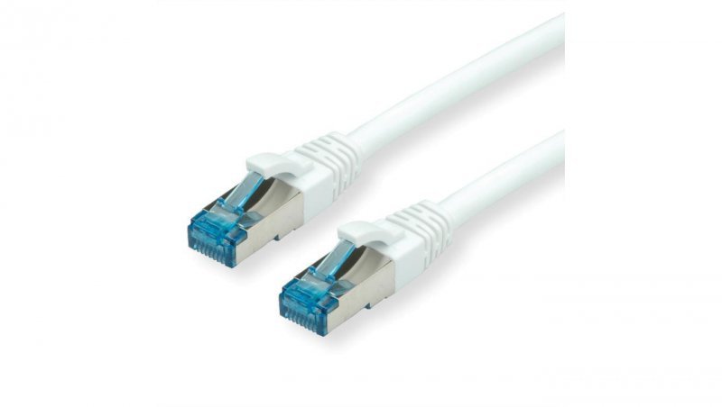VALUE Patchkabel Kat.6A (Class EA) S/FTP (PiMF), LSOH, wit, 15 m