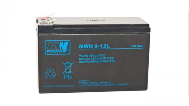 MWH 9-12L Akumulator 12V 9Ah 270W/10 min 6-9lat żywotności do UPS