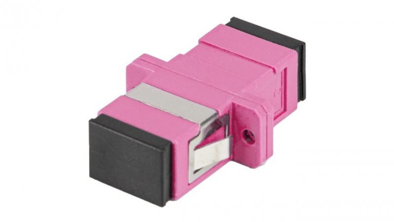Adapter światłowodowy FO MM simplex SC/UPC-SC/UPC purple OM4 LANBERG