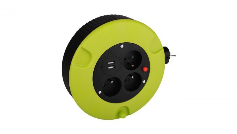 Przedłużacz bębnowy 5m z USB GW-0176