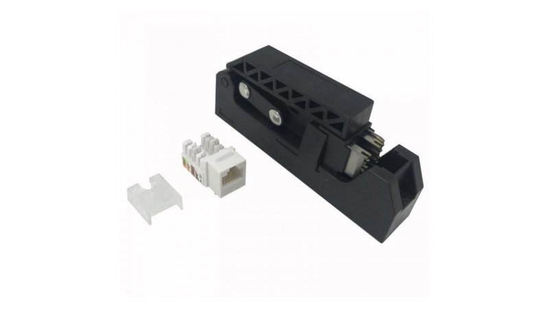 zestaw 24 modułów Keystone Cat6 UTP z narzędziem zaciskowym