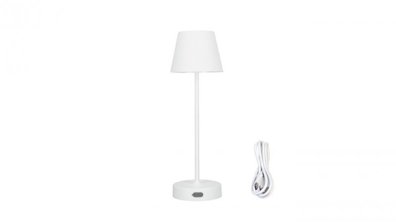 Lampka stołowa NELI 2,7W LED biała, z akumulatorem 2200mAh, IP54, barwa ciepła 200lm, 33cm, EDO777642 EDO