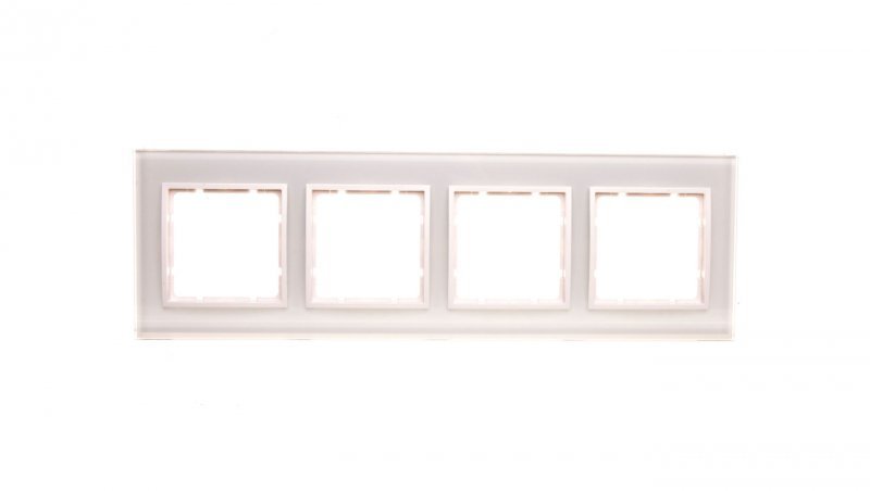 Berker B.7 Glas Ramka poczwórna szklana śnieżnobiała 10146909