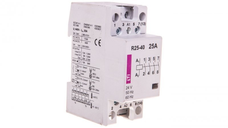 Stycznik modułowy 25A 24V AC 4Z 0R R 25-40 24V 002462311