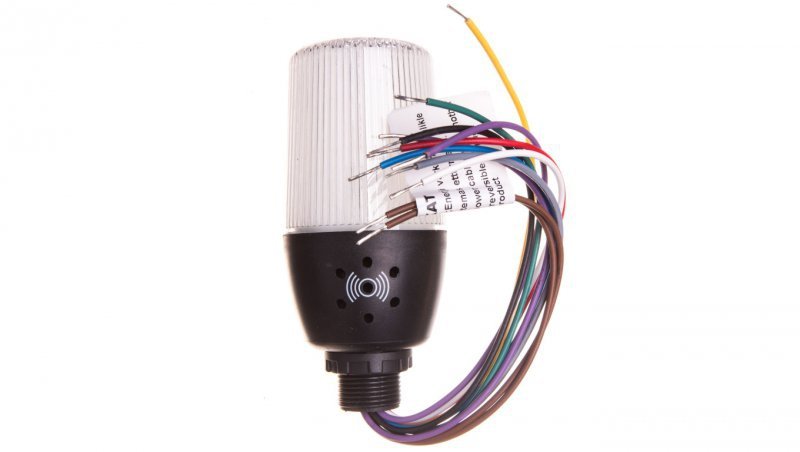 Wielofunkcyjna kolumna sygnalizacyjna LED z buzzerem 55mm 230V AC IP65 T0-IF05M220ZM05
