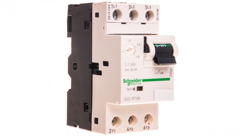 Wyłącznik silnikowy 3P 0,55KW 1-1,6A  GV2RT06