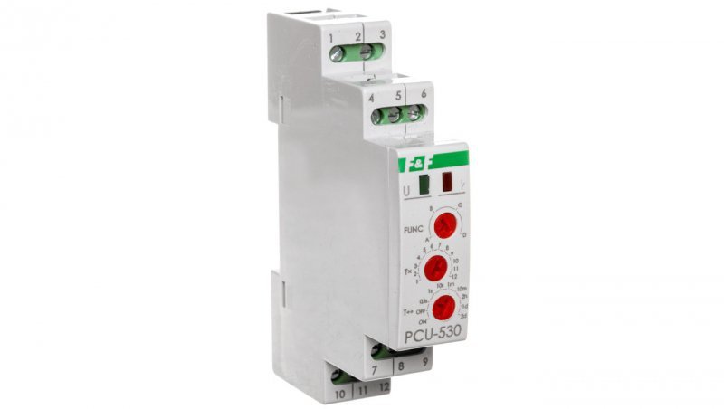 Przekaźnik czasowy uniwersalny 3P 8A 0,1s-576h 100-264V AC/DC wielofunkcyjny PCU-530