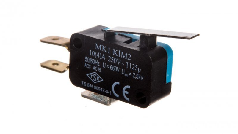 Wyłącznik krańcowy miniaturowy 1CO dźwignia średnia T0-MK1KIM2
