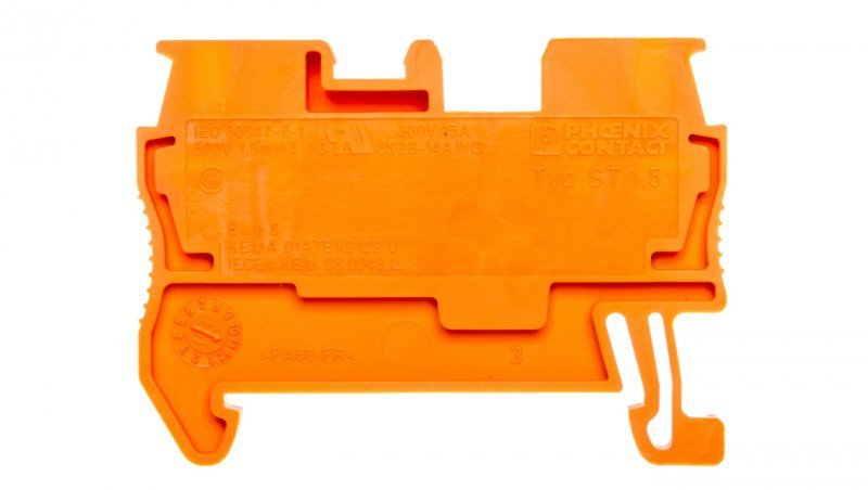 Złączka szynowa 2-przewodowa 0,08-1,5mm2 pomarańczowa ST 1,5 OG 3037012 /50szt./