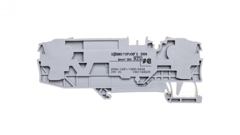 Złączka 2-przewodowa 6mm2 bezpiecznikowa szara TOPJOBS 2006-1681/1000-434