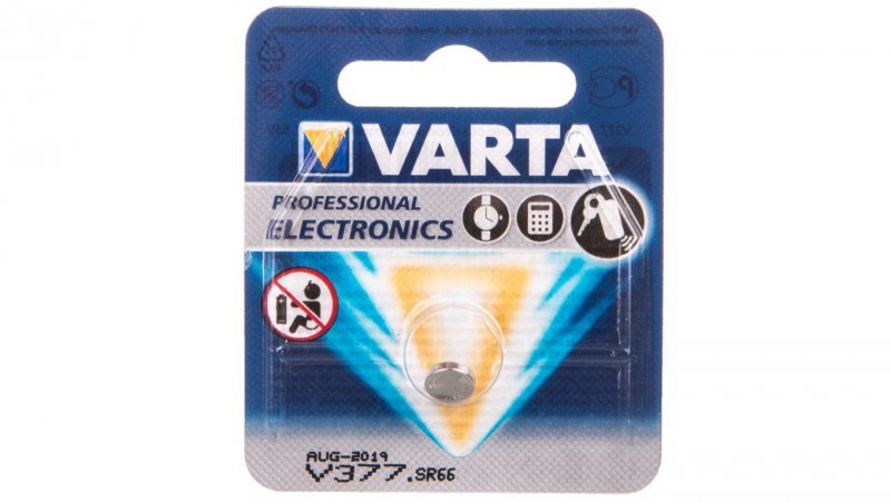 Bateria zegarkowa srebrowa SR66 / V377 24mAh 1,55V