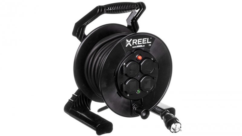 Przedłużacz bębnowy XREEL 20mb H05RR-F 3x2,5 IP54 4xGS 230V 92501H48223