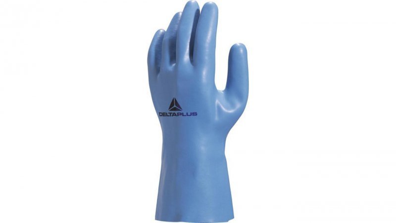 Rękawice z lateksu na wkładzie z dżerseju dł. 30 cm kolor niebieski rozmiar 6/7 MAIN VE920BL06