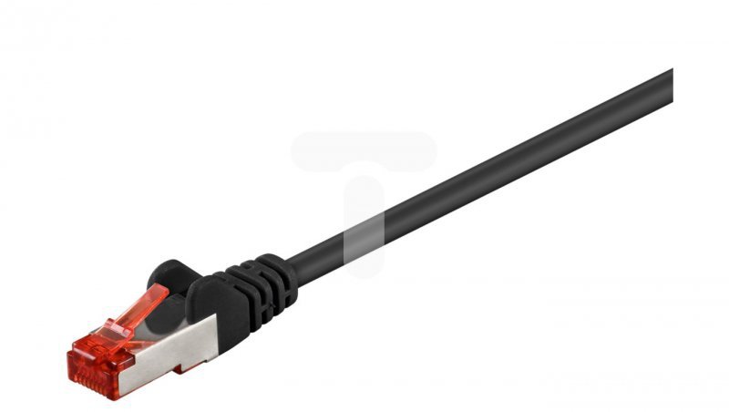 Kabel krosowy patchcord S/FTP (PiMF) kat.6 LSZH czarny 10m 68694