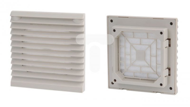Kratka plastikowa z filtrem dla wentylatorów 92x92mm RAL7035 ZL-802 RAL7035