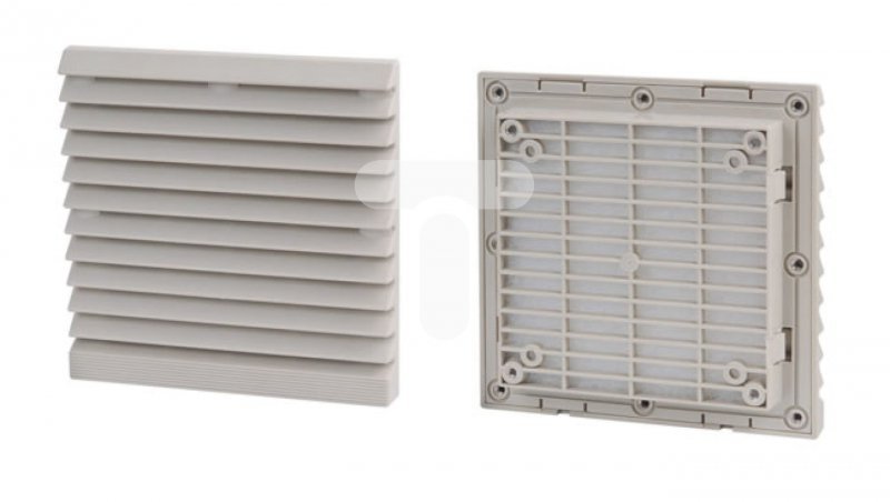 Kratka plastikowa z filtrem dla wentylatorów 120x120mm RAL7035 ZL-803 RAL7035