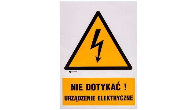 Tabliczka ostrzegawcza /Nie dotykać urządzenie elektryczne 148x210/ 1EOA/Q4/F