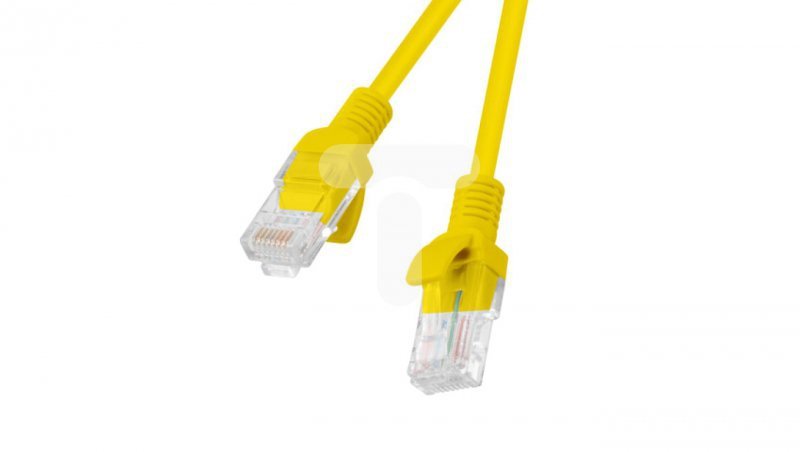Kabel krosowy patchcord U/UTP kat.5e 2m żółty PCU5-10CC-0200-Y
