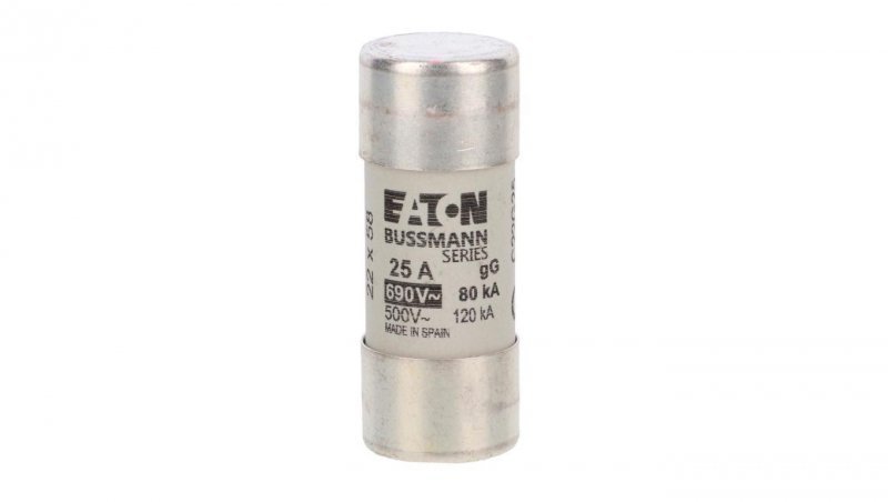 Wkładka bezpiecznikowa cylindryczna 22x58mm 25A gL/gG 690V C22G25