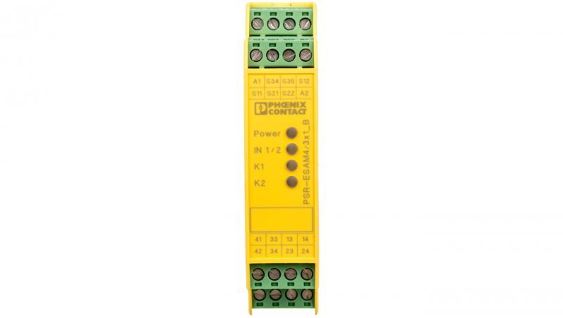 Przekaźnik bezpieczeństwa 24V AC/DC PSR-SCP- 24UC/ESAM4/3X1/1X2/B 2900509