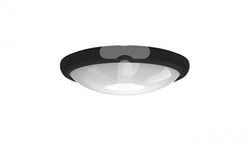 Plafoniera LED KANLO czarna 8W IP54 4000K 580lm owalna C45-KAN-08-BL-4K