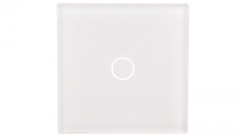 TouchMe Mały panel szklany, łącznik pojedynczy, biały TM530W
