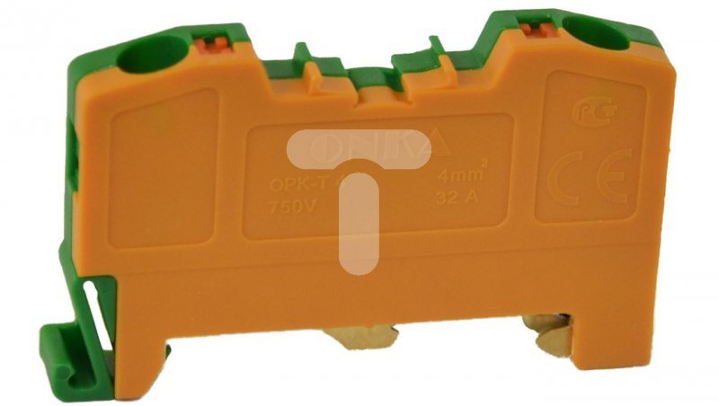 Złączka uniwersalna sprężynowa, uziemiająca OPK-T 4mm2 żółto-zielona T0-1199