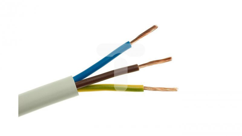 Przewód warsztatowy H05VV-F (OWY) 3x1,5 żo biały /25m/