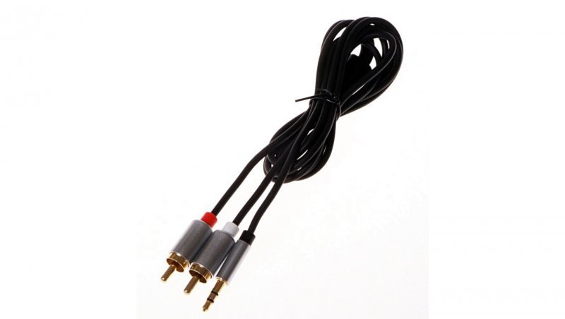 Przewód adapter Jack 3,5mm - 2x RCA 3m LIBOX LB0093