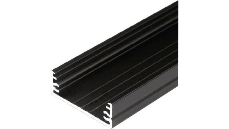 Profil WIDE24 2m czarny G/W szeroki 84030021