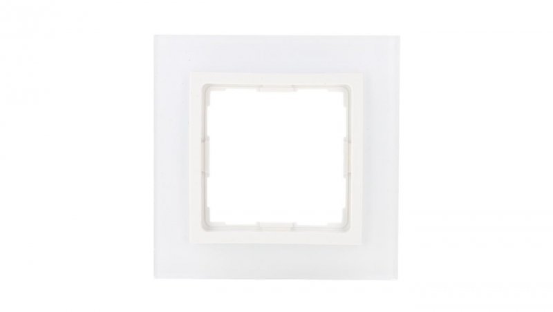 VENA2 Ramka pojedyncza szkło Xglass akrylowe białe + biały 5204181
