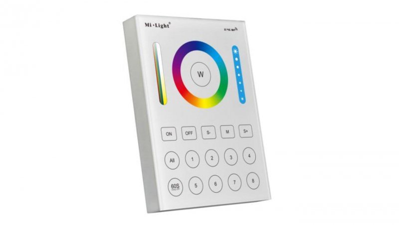 Pilot naścienny led 5-in-1 RGB+CCT B8 2,4ghz MI-Light RGB + CWiWW RGBWW 8 stref