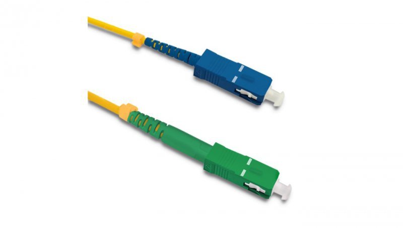 Qoltec Patchcord światłowodowy SC/APC - SC/UPC Singlemode 9/125 G652D Simplex 0.5m