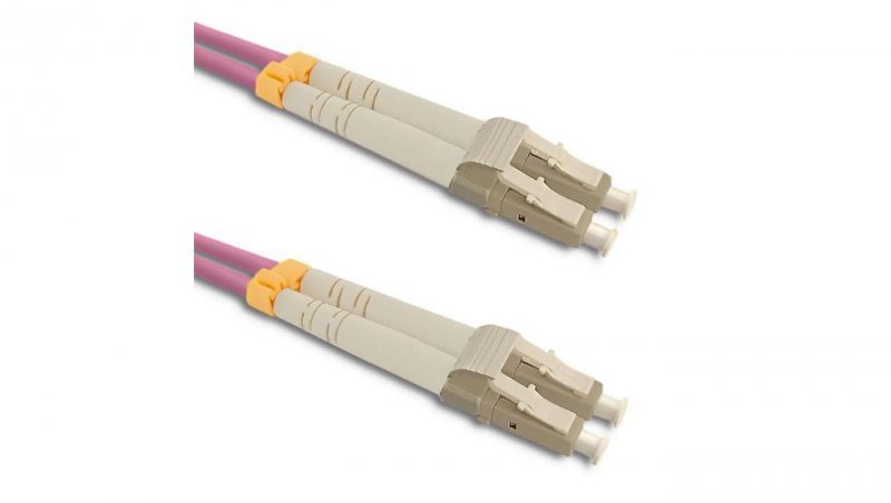 Qoltec Patchcord światłowodowy LC/UPC - LC/UPC Multimode 50/125 OM4 Duplex 10m