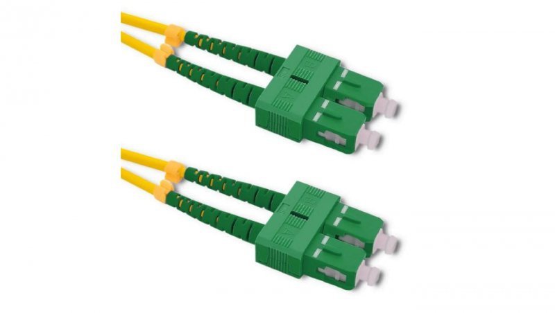 Qoltec Patchcord światłowodowy SC/APC - SC/APC Singlemode 9/125 G652D Duplex 1.5m