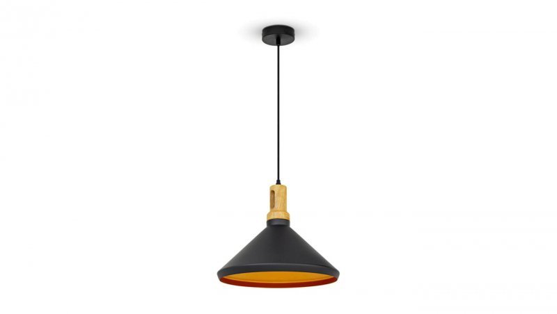 Lampa Wisząca VT-7535 E27 Max. 60W Czarna 3764