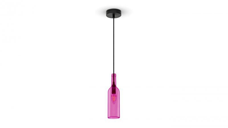 Lampa Wisząca VT-7558 E14 Max. 60W Butelka Różowa 3774