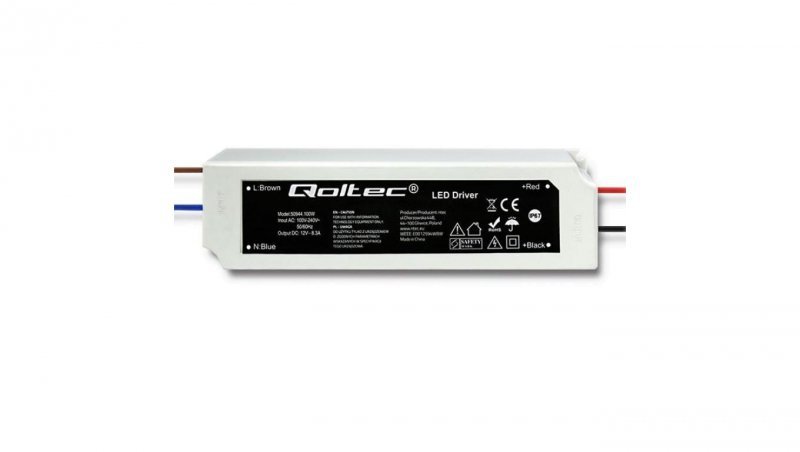 Qoltec Zasilacz impulsowy LED IP67 100W 12V 8.3A Wodoodporny Biały