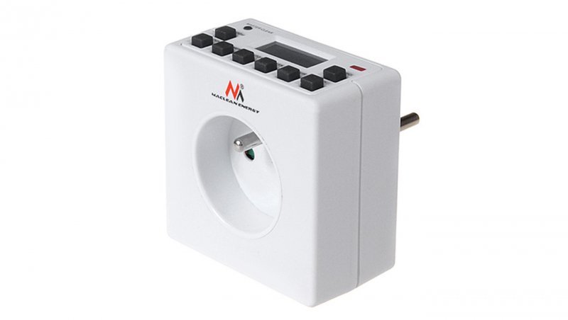 Timer cyfrowy Maclean Energy MCE30 10 programów CD funkcja Random 3600W - Czasomierz - programator cyfrowy max 156 programów MCE