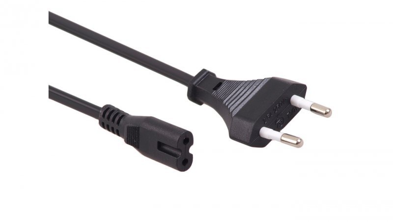 Kabel zasilający ósemka 2 pin 3M wtyk EU Maclean MCTV-810 MCTV-810