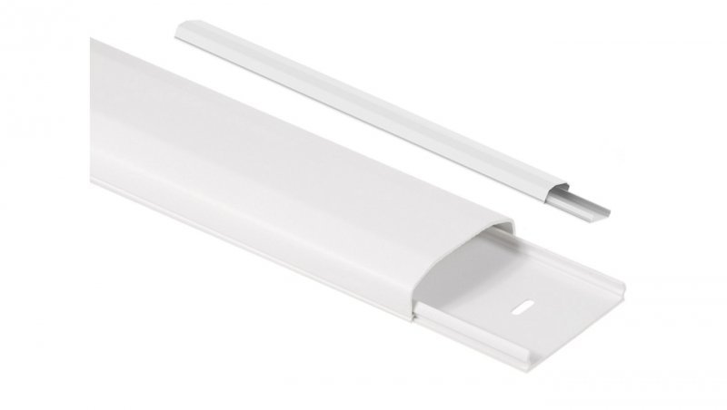 Listwa maskująca do kabli Maclean MC-695 W 60x20x750mm plastik systemowa MC-695