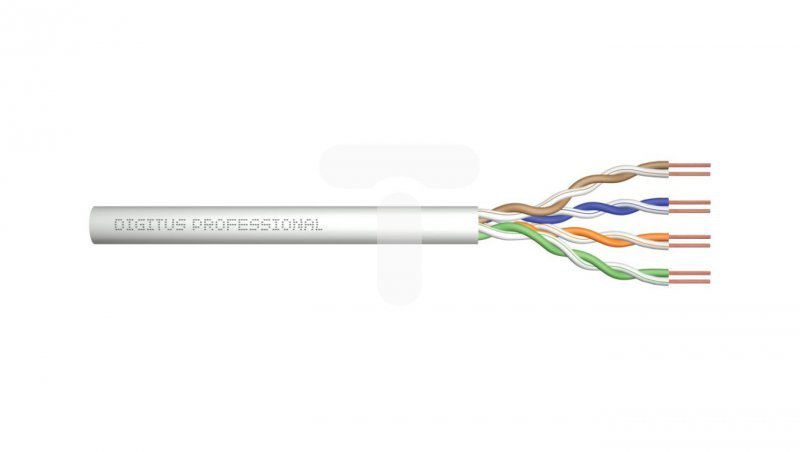 Kabel teleinformatyczny U/UTP kat. 5e LS0H drut szary Dca DK-1514-VH-5 /500m/