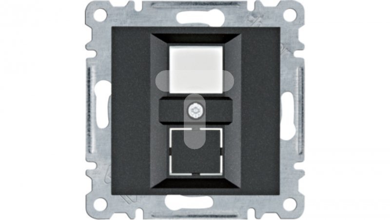 Lumina Płytka podwójna Keystone Jack czarny WL2323