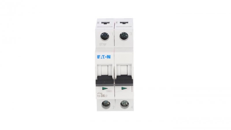 Wyłącznik nadprądowy 2P D 6A 6kA AC PL6-D6/2 286576
